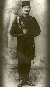 Mustafa Kemal Ataturk photographed after graduating as a Captain in 1905